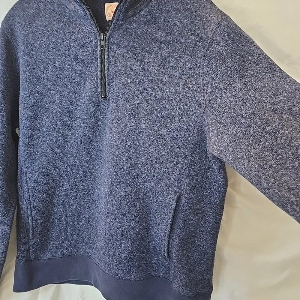 J Crew 1/2 Zip Pullover Knit Sweater Blue‎ Men's Size M Classy Preppy